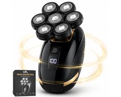 Boncy® Premium Scheerapparaat Mannen - Skull Shaver Pro - Hoofd Scheerapparaten - Head Shaver 7 Koppig - Elektrisch Hoofdscheerapparaat voor Kaal Scheren - Headshaver