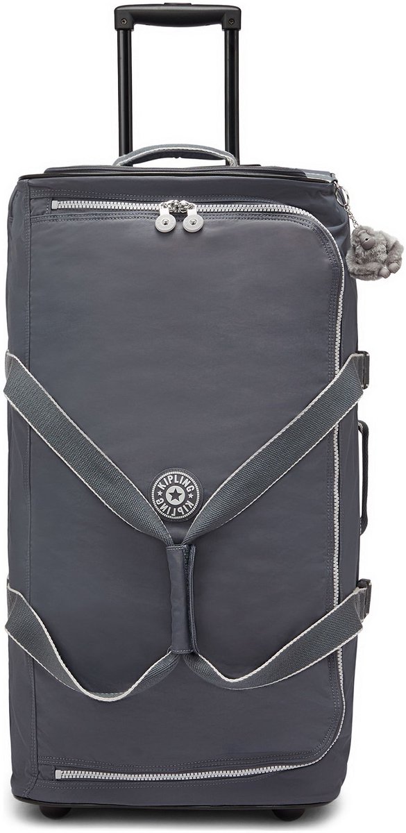 kipling trolley Basic Teagan Moonlit Grey grijs 77cm