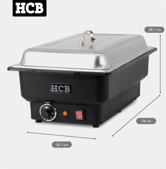 HCB® - HCB Elektrische chafing dish - 1/1 GN - 100 mm - 230V - 4.1 kg - 3470 — afbeelding 4