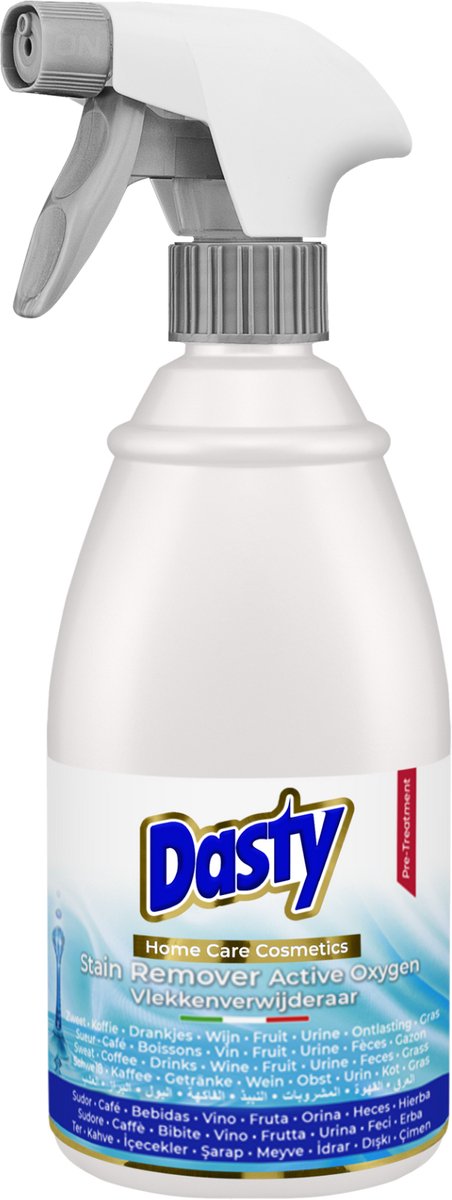 Dasty Vlekkenverwijderaar Actieve Zuurstof – Tegen Zweet, Deodorant, Wijn en Koffievlekken