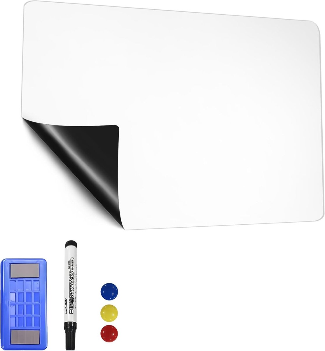 Whiteboardfolie - Wit - 40 x 60 cm - Magnetische Zelfklevende Whiteboardfolie - Voor School, Kantoor en Thuis
