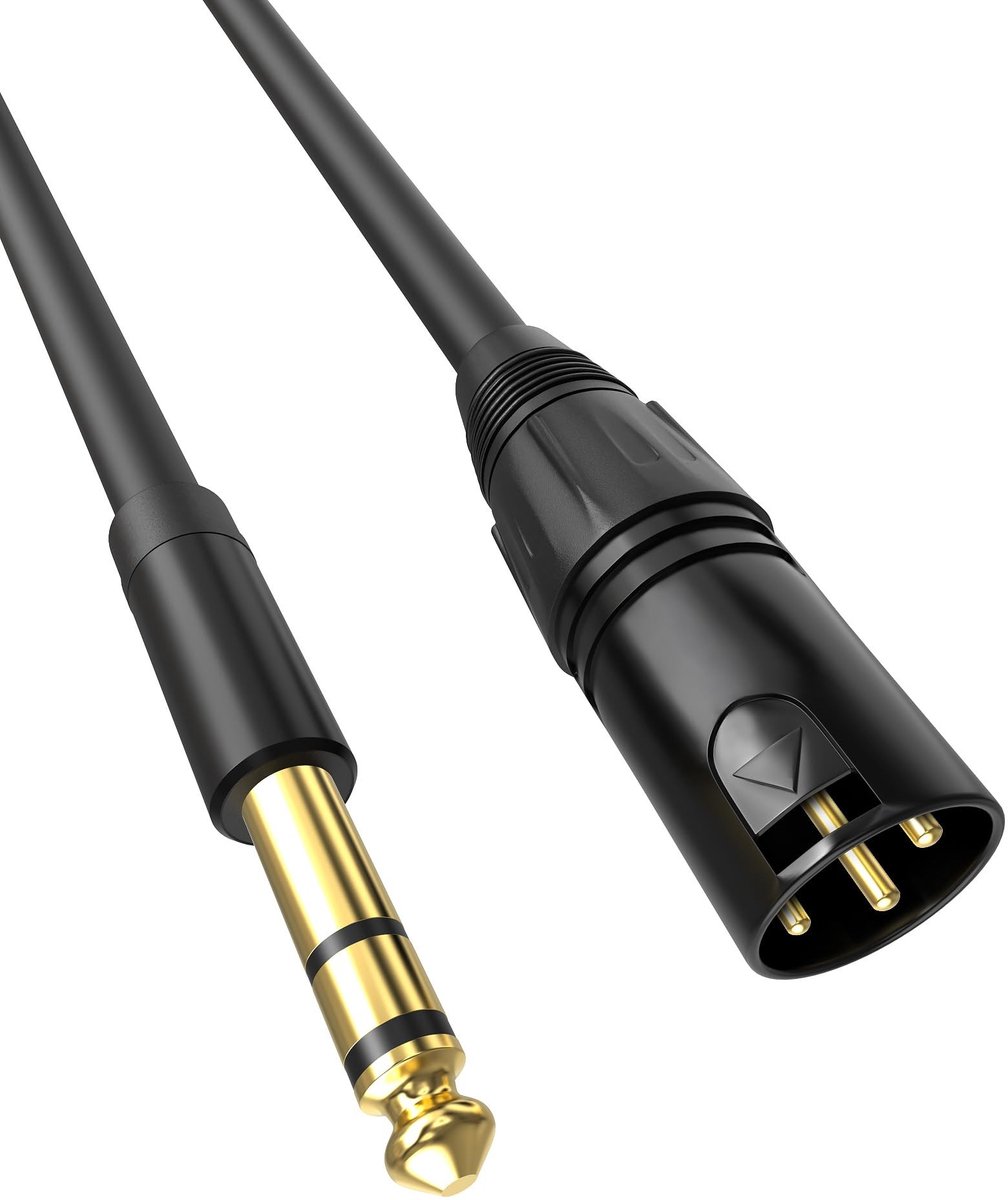 Solidchoice - 1/4 inch TRS naar XLR-stekker Oplaadkabel 1 m
