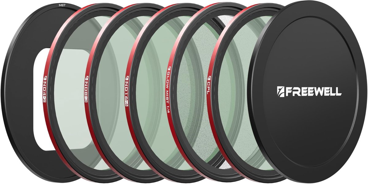 Solidchoice - Magnetisch en Stapelbaar Filter Set voor iPhone met ND4, ND8, ND16, CPL en Black Glow Mist
