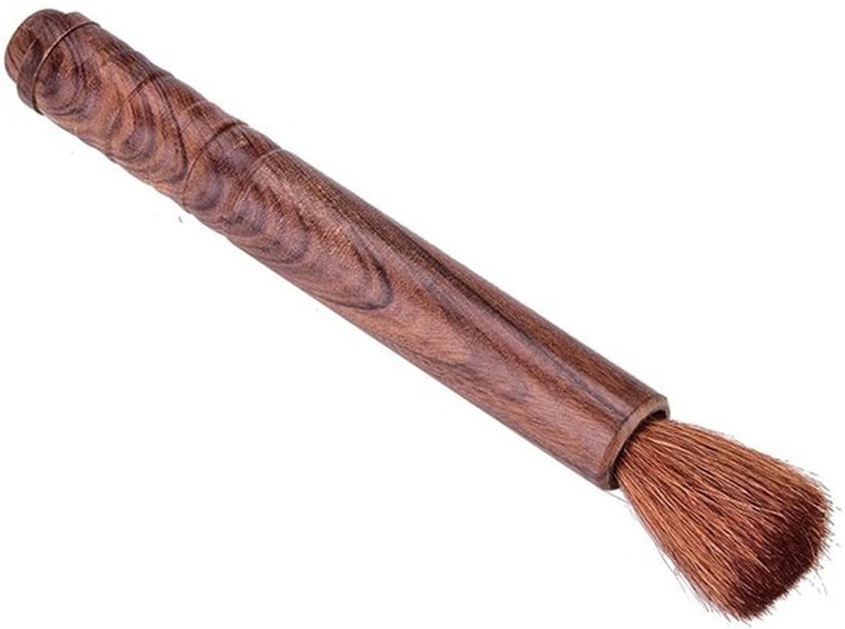 Reinigingsborstel Zachte Wollen Kop - Onderhoudshulpmiddel - Muziekinstrumenten - Lichtgewicht - Stevig Houten Lichaam - Comfortabel Vast te Houden - Instrumentenborstel