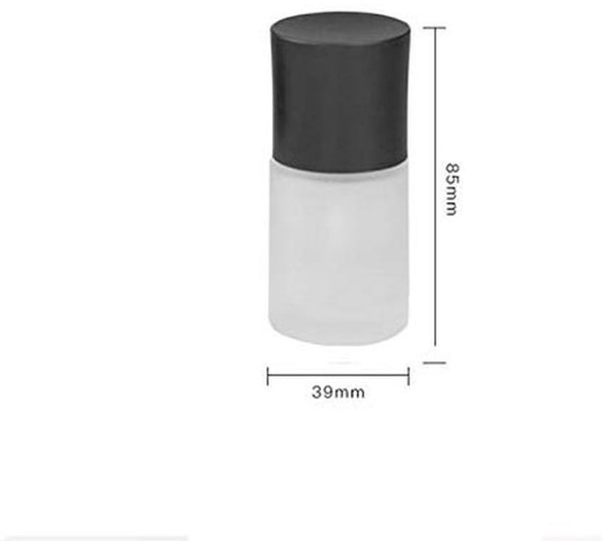 Cosmetica-bewaarpot 30ml - Glazen Fles - Vacuümpomp - Duurzaam - Lichtgewicht - Compact Formaat - Dispenser