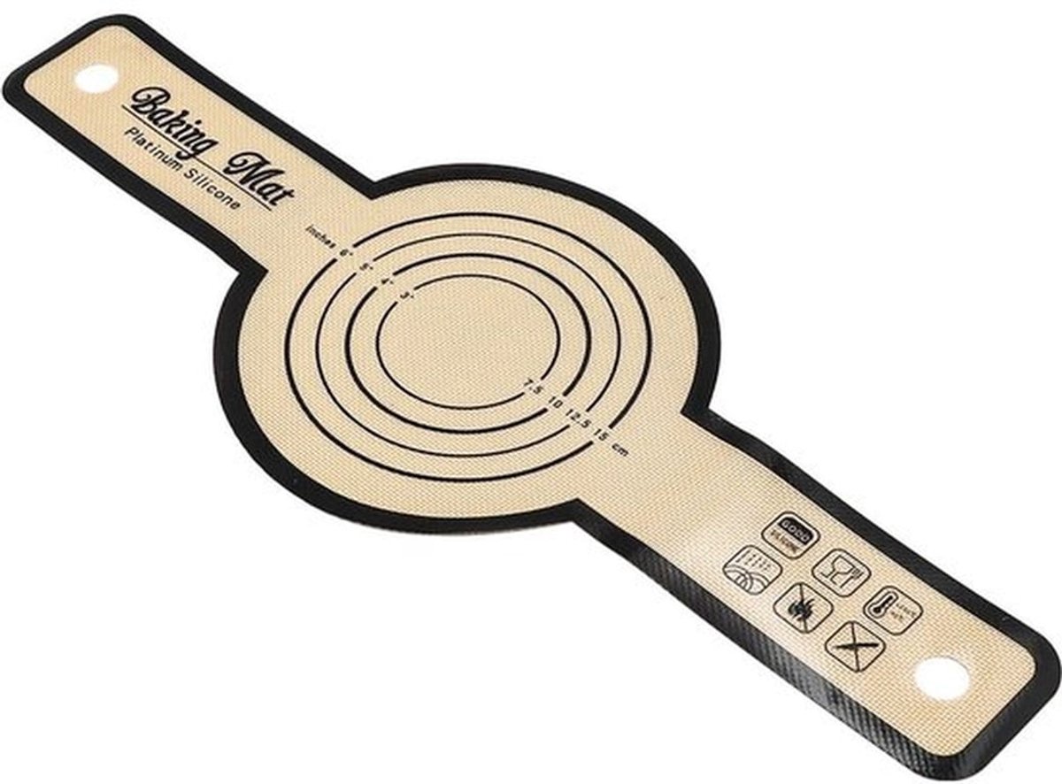 Siliconen Bakmat - 100% Food-Grade Siliconen - Hittebestendig tot 249°C - Duurzaam - Multifunctioneel - Zwart met Glasvezelkern - Broodbakmat