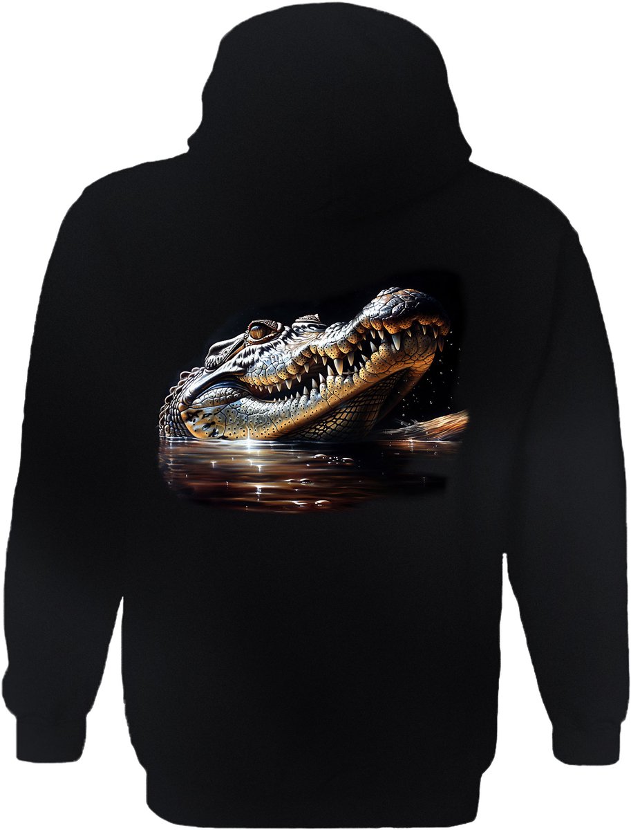 Krokodil Spying Crocodile The Coloured House Hoodie XXL