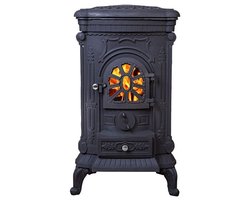 Gietijzeren houtkachel INGRID – zwart – 9 kW