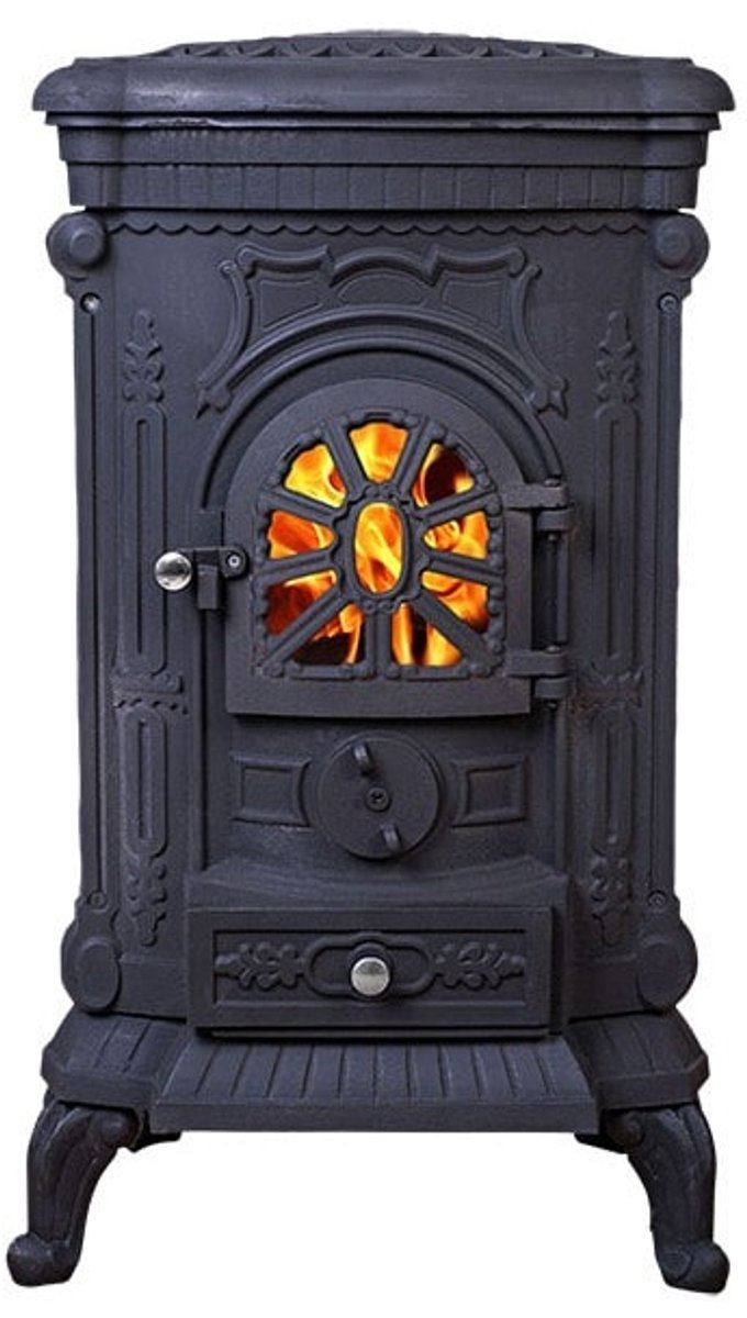 Gietijzeren houtkachel INGRID – zwart – 9 kW