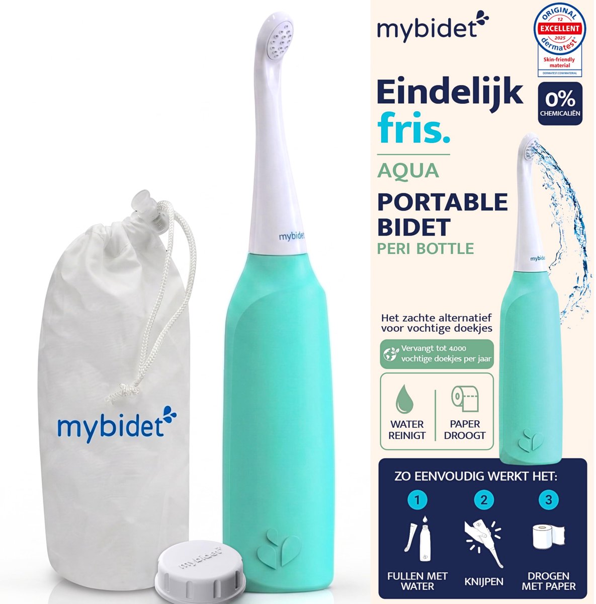 Portable Bidet & Peri Bottle – Draagbare Bidet Fles voor Postpartum Herstel, Intieme Douche, Persoonlijke Hygiëne - ShopVlot