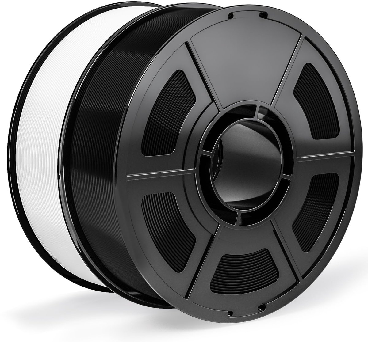 IEMAI ASA Filament 1.75mm 2KG, Zwart/Wit ASA Filamenten voor 3D-Printen, UV-resistant, Witterungsbeständig - ShopVlot