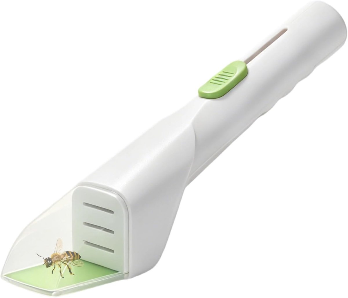 Elektronische vliegenmepper - Wit - 27 x 5,5 x 4,7 cm - Handheld Insectenvanger - Voor Huishoudens en Tuinen