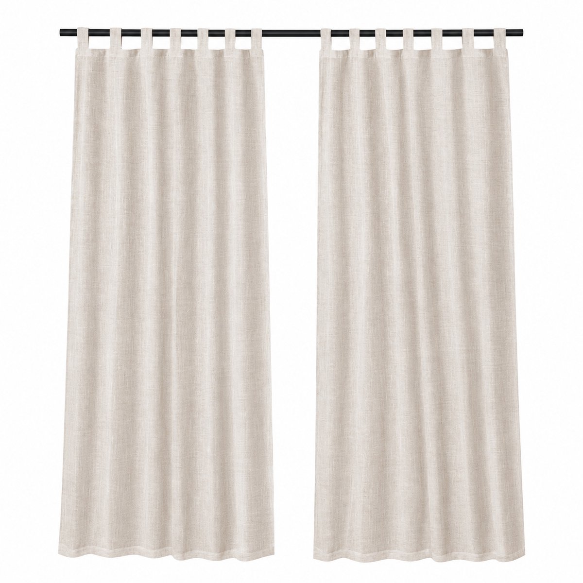 Buitengordijnen voor Terras - 2 Stuks Waterdichte Buitenveranda Gardinen van 241x132 cm- Weerbestendige Tuingordijnen met Klittenband - Sonnenscherm en Privacyscherm voor Balkon en Prieel