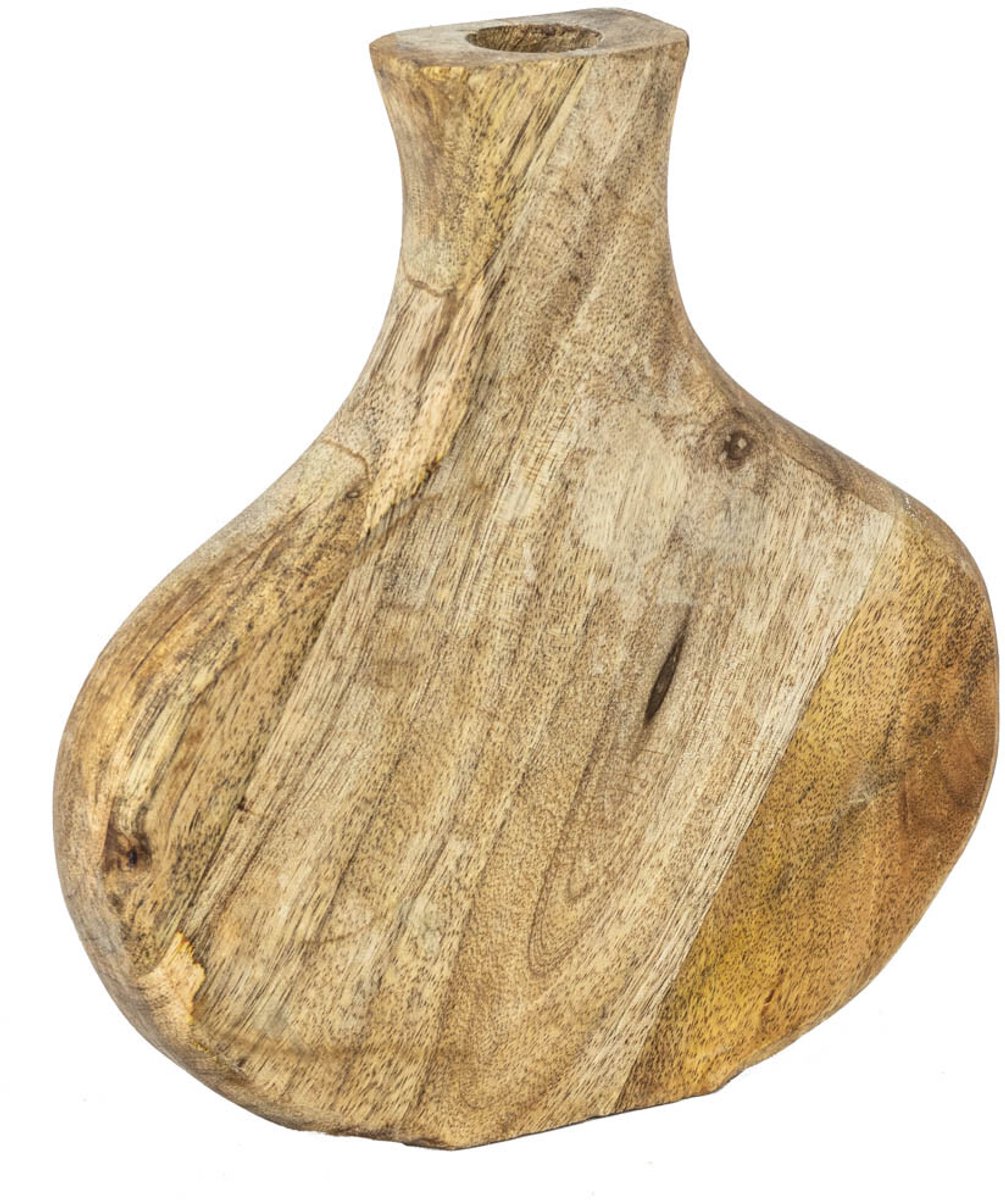 Houten vaas organisch naturel