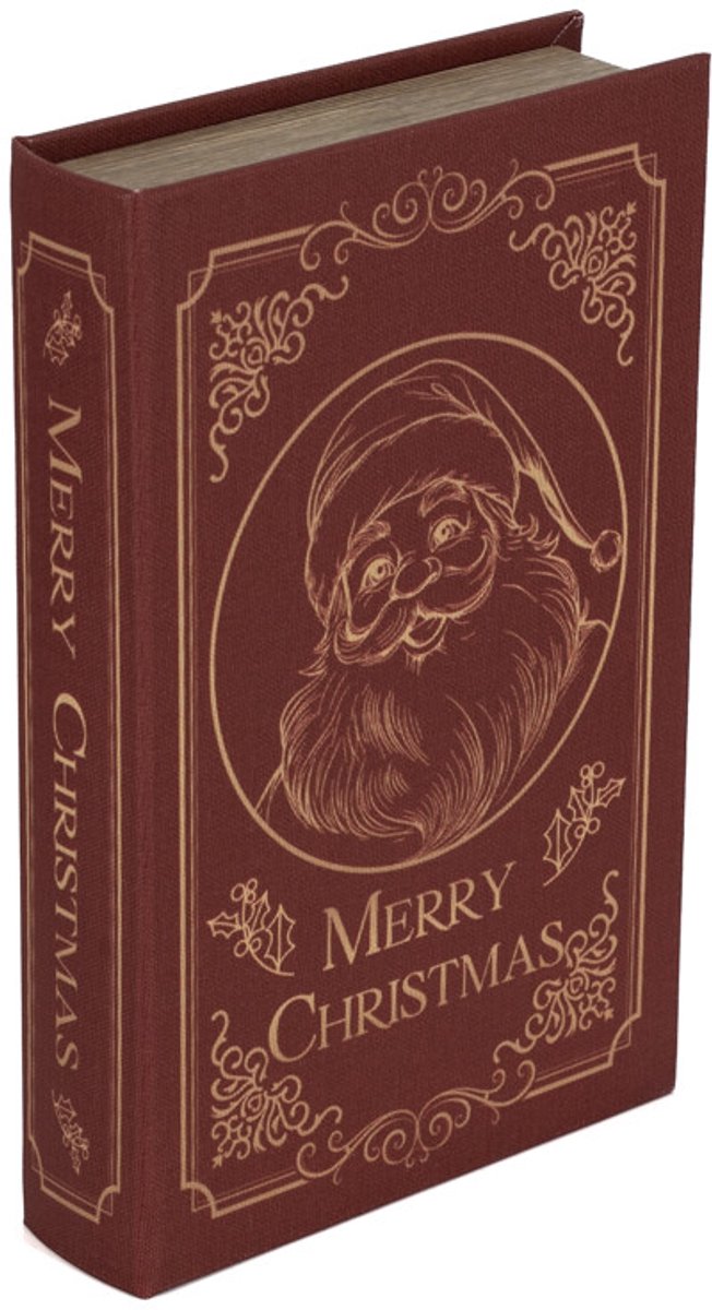 Opbergboek Santa 26x17cm