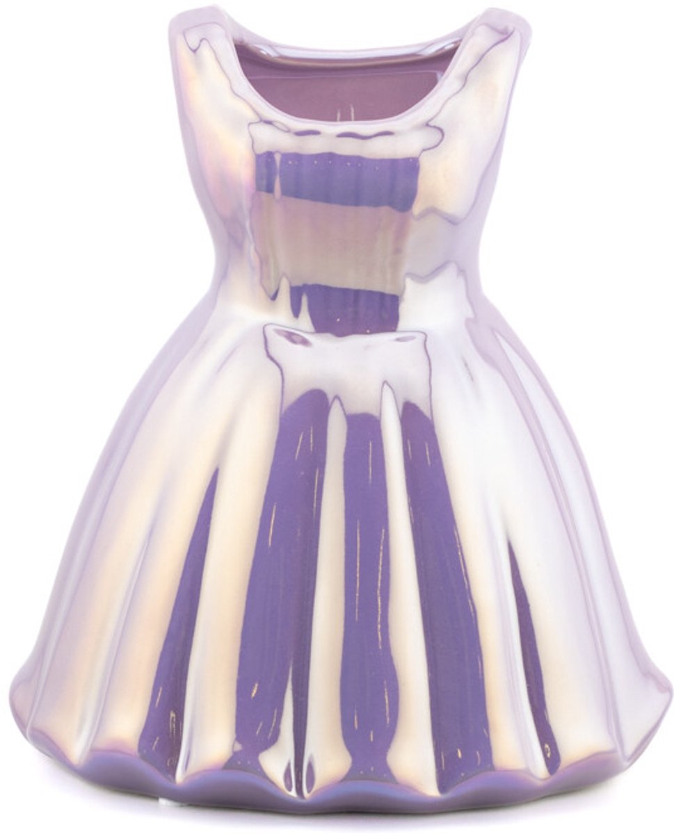 Aardewerk vaas Princess dress paars