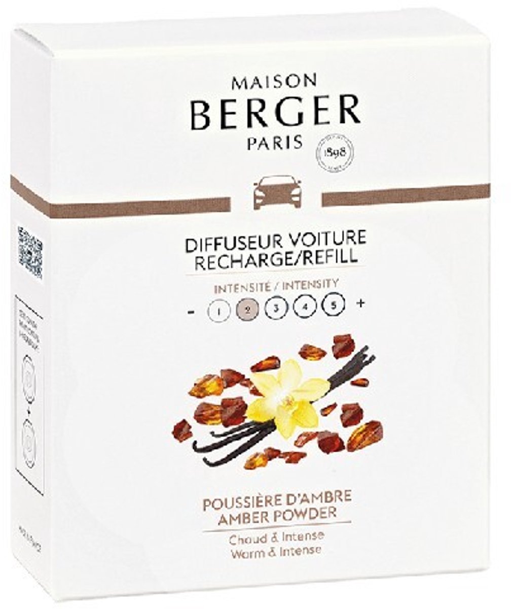 Car diffuser refill Poussière d'ambre/Amber powder