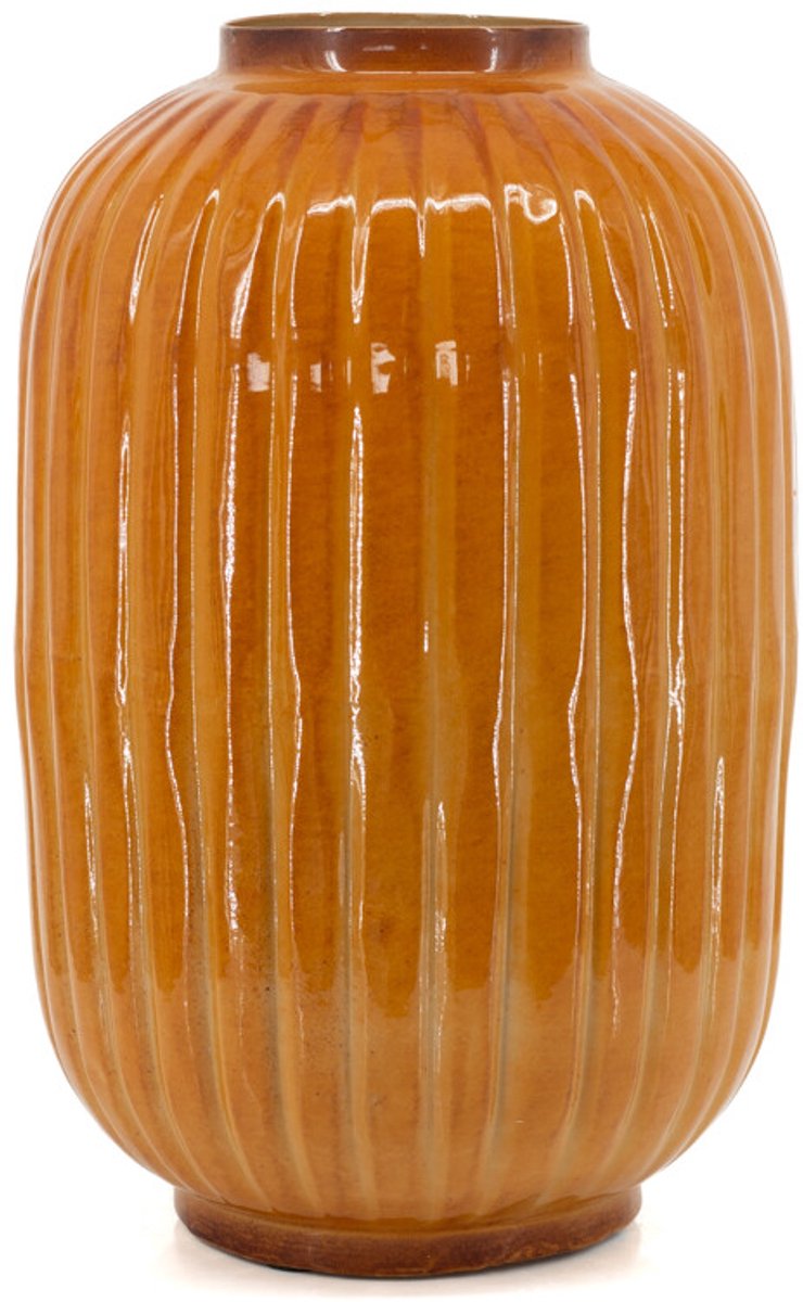 Metalen vaas tangerine