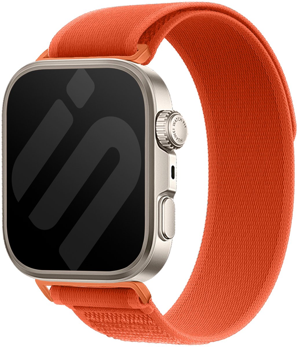 Strap-it Trail bandje Nylon geschikt voor Huawei Watch Fit 5 Pro / 5 / 4 Pro / 4 / 3 - Oranje