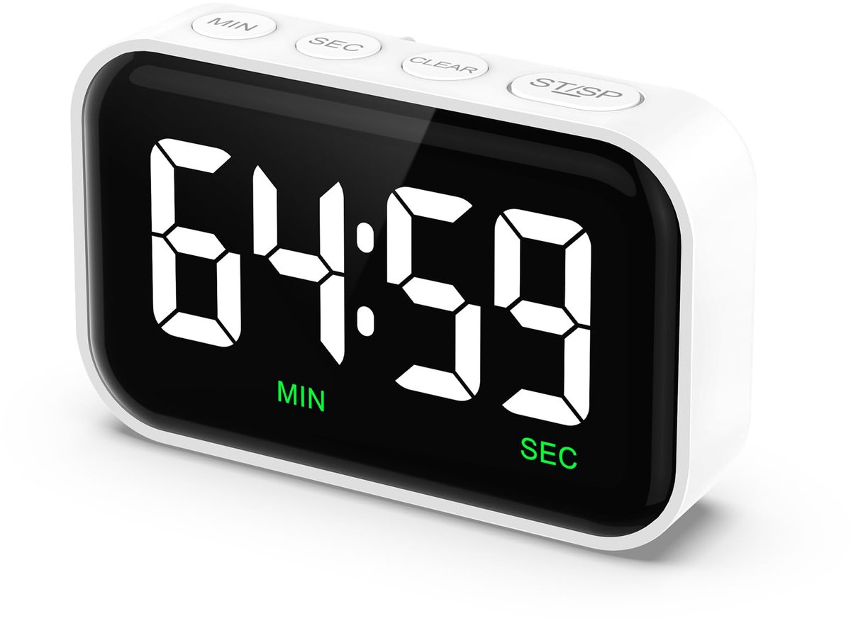 Digitale Timer met Groot LCD-Display, Magnetisch en Multifunctioneel