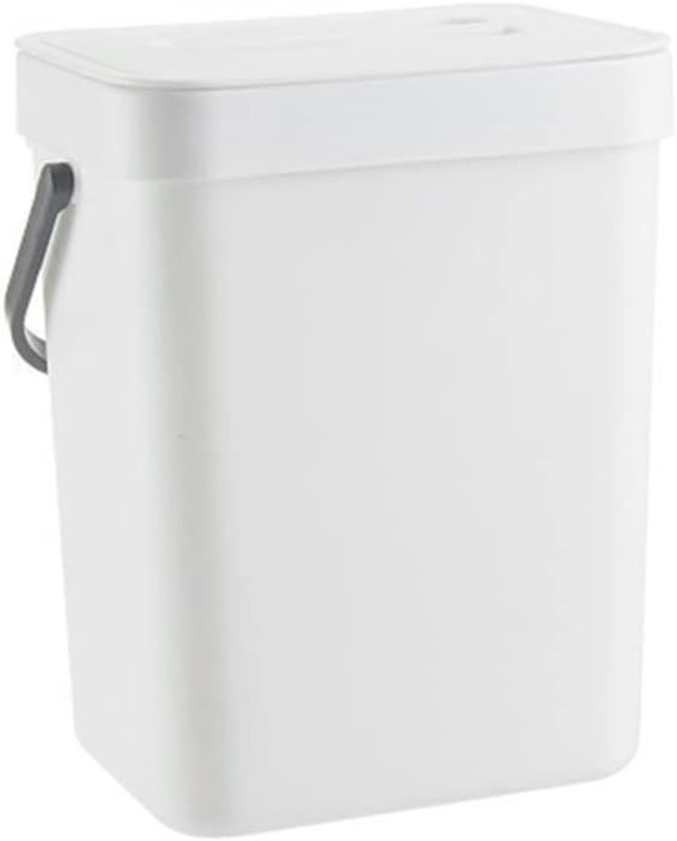 Compacte Compostbak voor Keuken, 3L Afvalbak voor Voedselresten, Onder de Gootsteen Afvaloplossing met Deksel voor Keukenlade