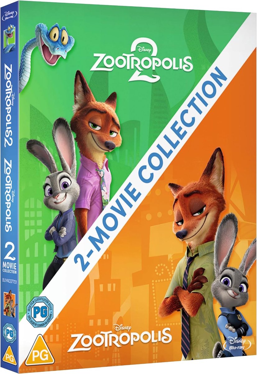 Zootopia Zootropolis 1 + 2 - blu-ray - Import