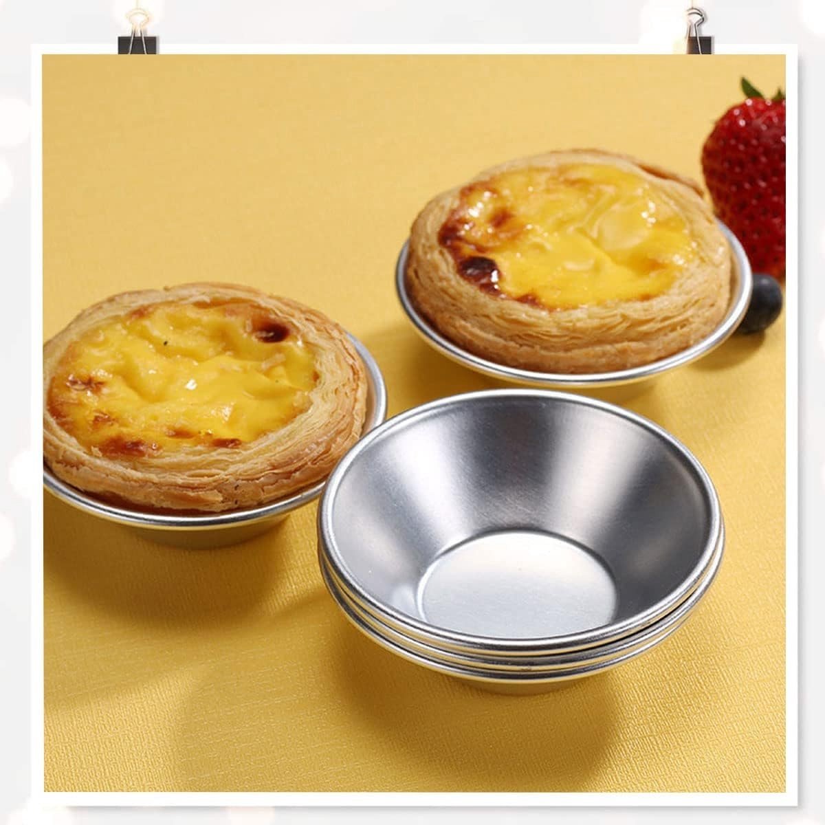 Ei Taartvorm - Aluminium - 7,3 x 2 x 4 cm - Anti-aanbaklaag - Voor Taarten en Muffins