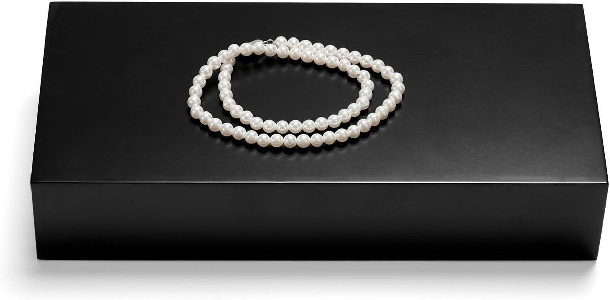 Sieraden Display Stand - Zwart - 25 x 15 x 5 cm - Minimalistische Houten Organizer - Voor Sieraden