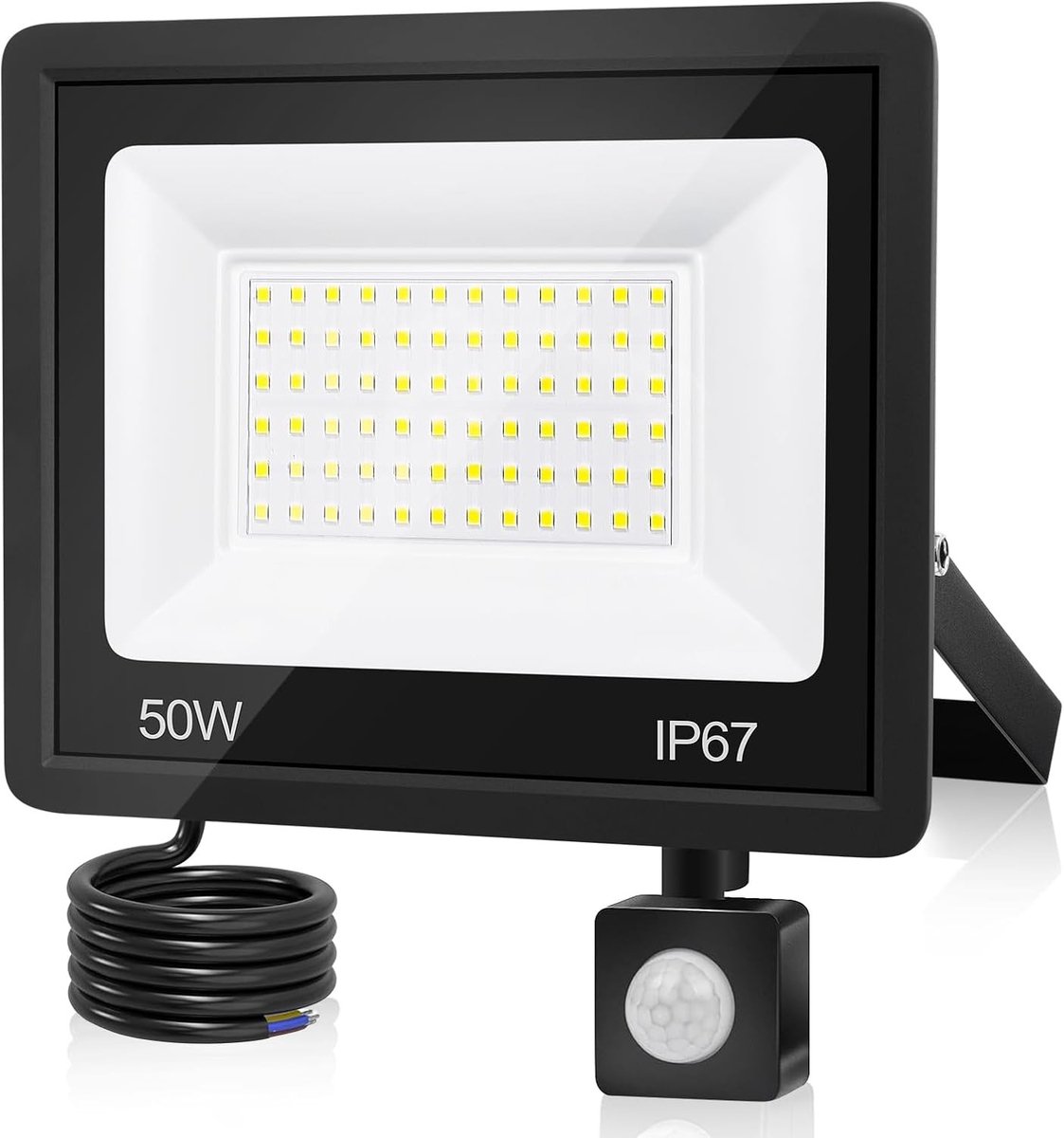LED-spot met bewegingsmelder - Buiten - 50W - Voor Buitenverlichting