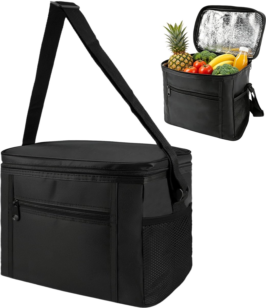 Famanu – Kleine koeltas voor onderweg, 10 liter, opvouwbare thermotas voor picknick en reizen