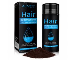 Premium Haarpoeder met Keratine en Natuurlijke Extracten (Donker Bruin) - Haarvezels - Hair Fiber