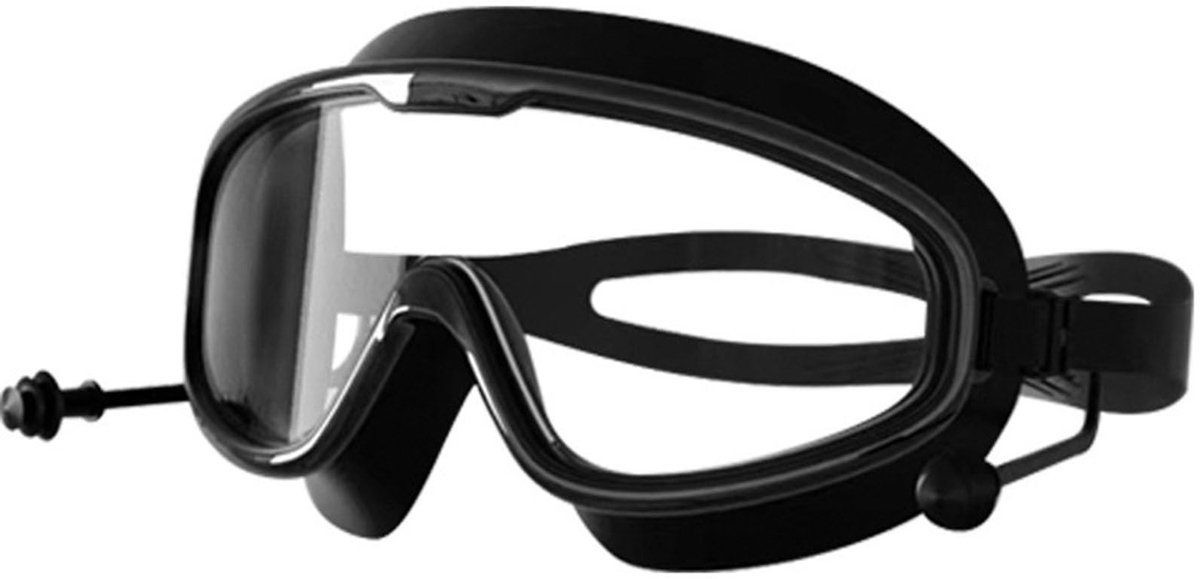 Casalora® Zwembril Volwassenen – Anti Fog Zwembril met UV400 Bescherming – Lekvrije Zwem Goggles met Breed Zicht 180° voor Heren, Dames en Jeugd – Zwart