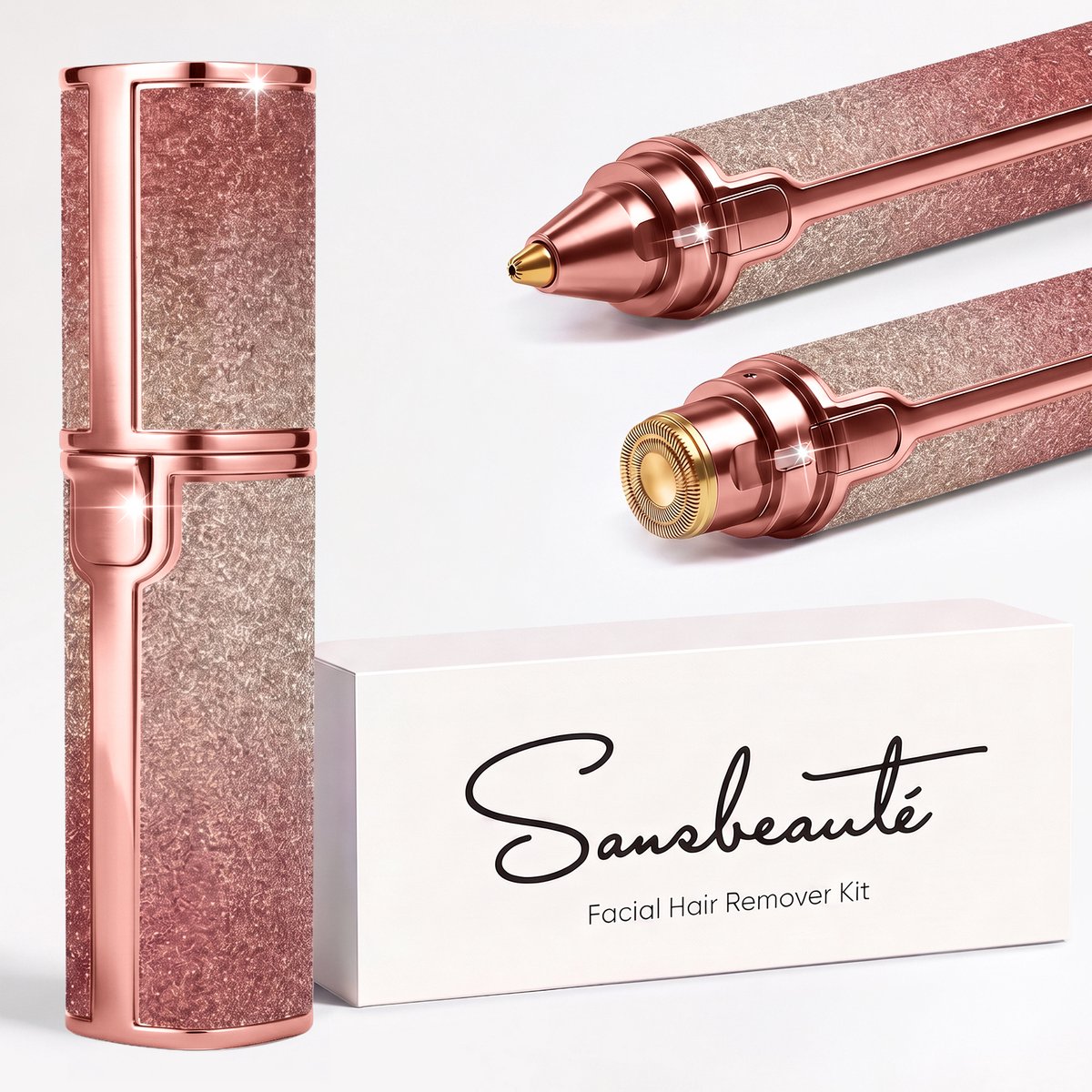 Bol.com Sansbeauté® Wenkbrauw Trimmer - Gezichtsontharing Dames - Gezicht Trimmer Vrouw - Gezichtsontharing Dames - Gezichtstrim... aanbieding