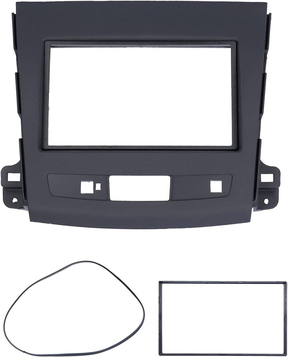 GPS Navigatie Frame Cover Trim Interieur 2 Din Stereo Radio Fascia Set voor Mitsubishi Outlander 2008-2012 - DVD Audio Navigatie Paneel, Auto Accessoires, Interieur Styling