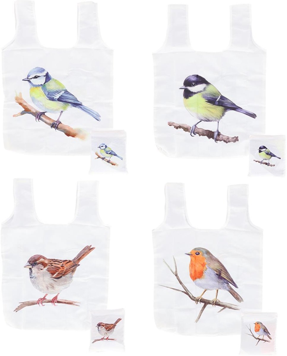 Esschert Design opvouwbare tas vogel multicolor speelgoed.