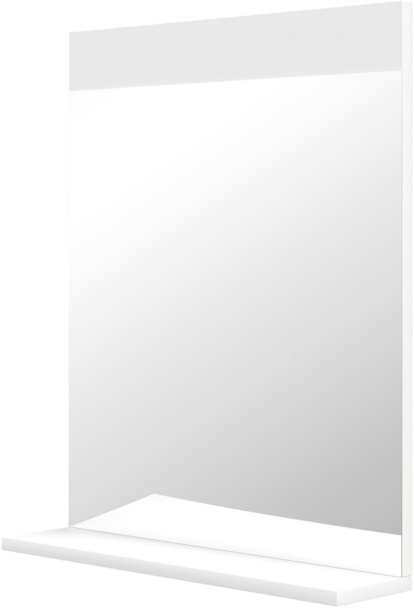 Badkamerspiegel, wandrek, 50 x 12 x 60 cm, wit | woonkamer, slaapkamer