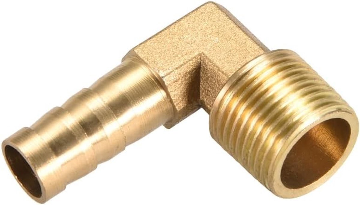 Koperbuis met Schroefverbindingen - 90 Graden Hoek, 10mm Barb Verkleiningsapplicatie voor Water en Brandstof (3/8 PT Plug Kabel)