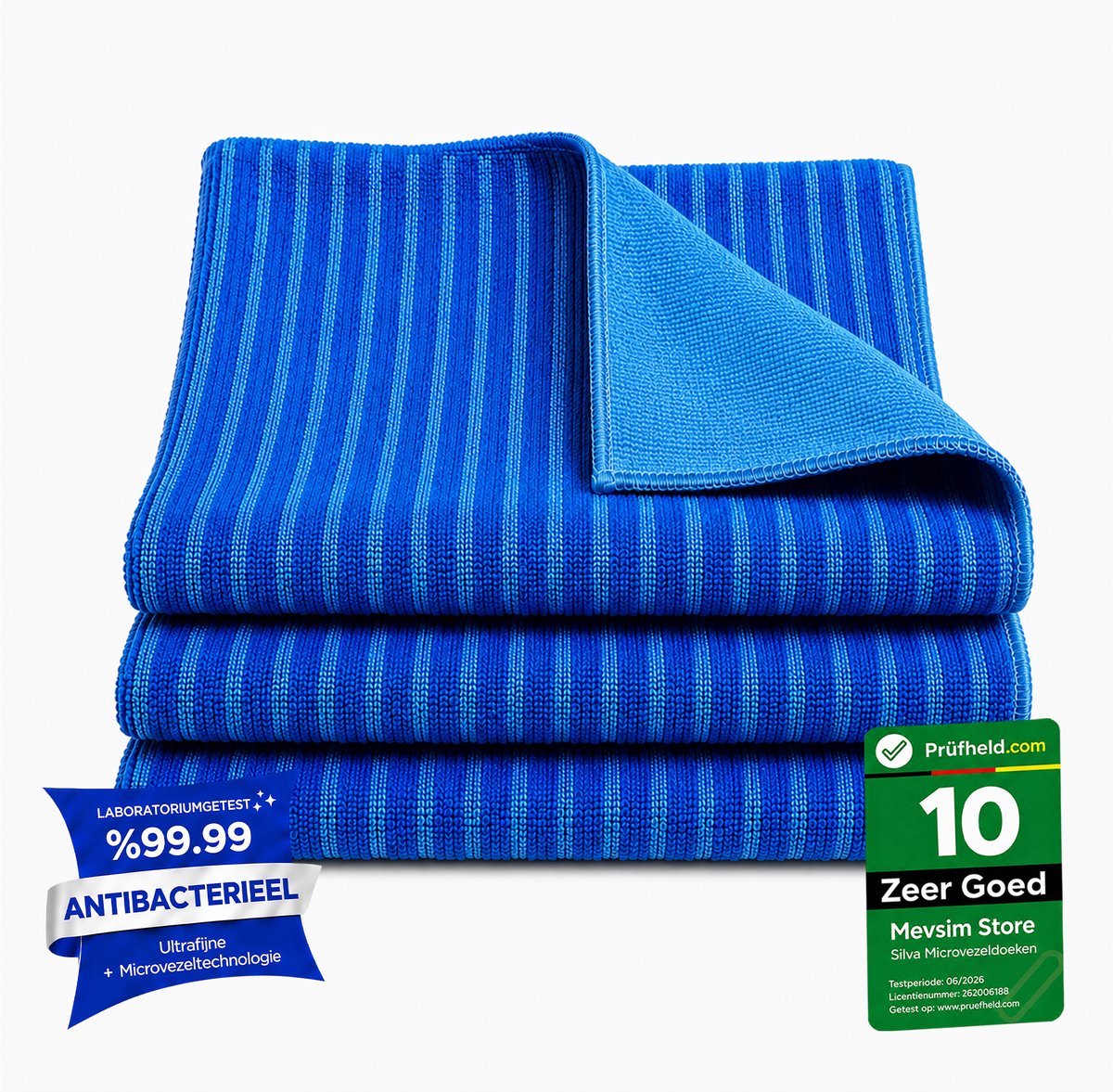 Silva Microvezel Keukendoek - Vaatdoek - Theedoek – 3 Stuks - 40x40cm