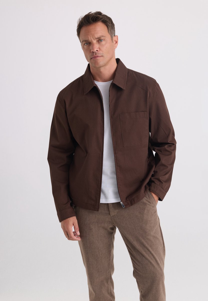 Felix Hardy Overshirt Voor Het Tussenseizoen - 100% Katoen Heren Bruin - Xl