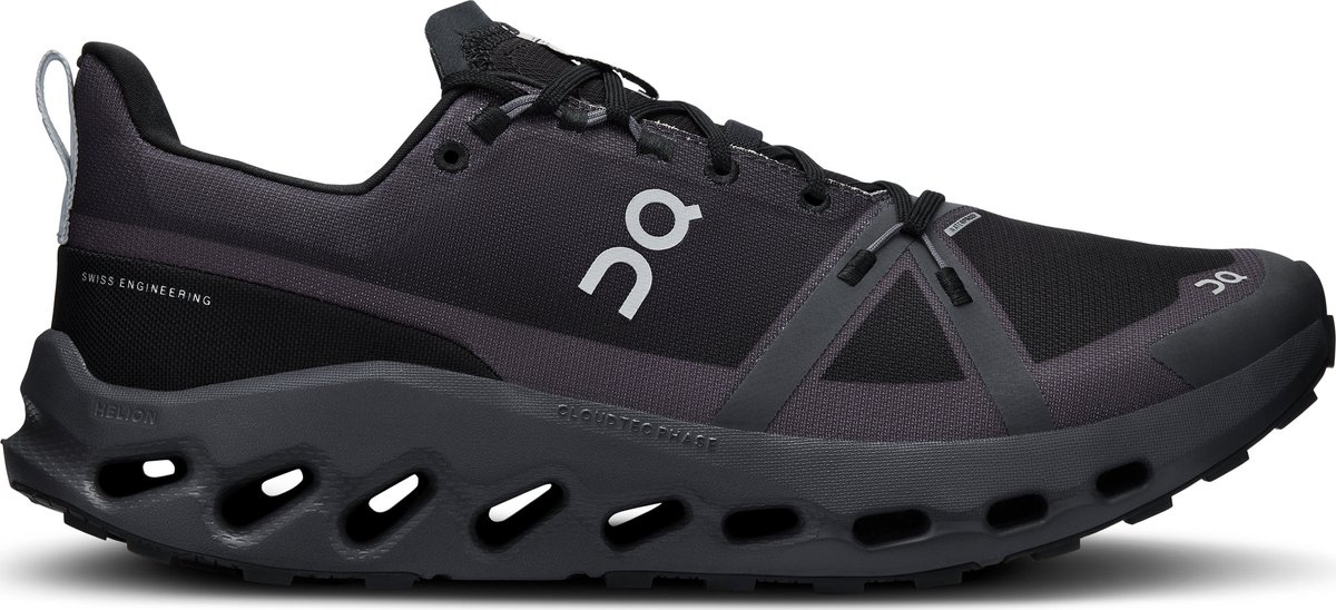 On Cloudsurfer Trail WP - Hardloopschoenen - black/eclipse - 41