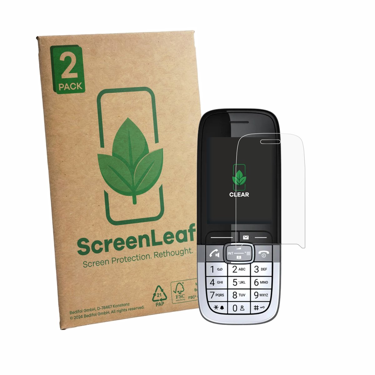 2 Stuks Screenprotector voor Mitel OpenScape DECT Phone SL7 - Hoogwaardige Beschermfolie transparant
