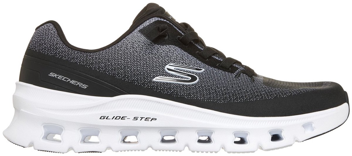 Skechers Heren Glide Step Pro Waverra Slip Ins Sneakers Black White