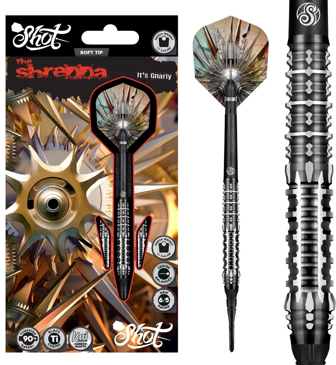 Shot Gnarly Shredda 90% - Soft Tip Darts