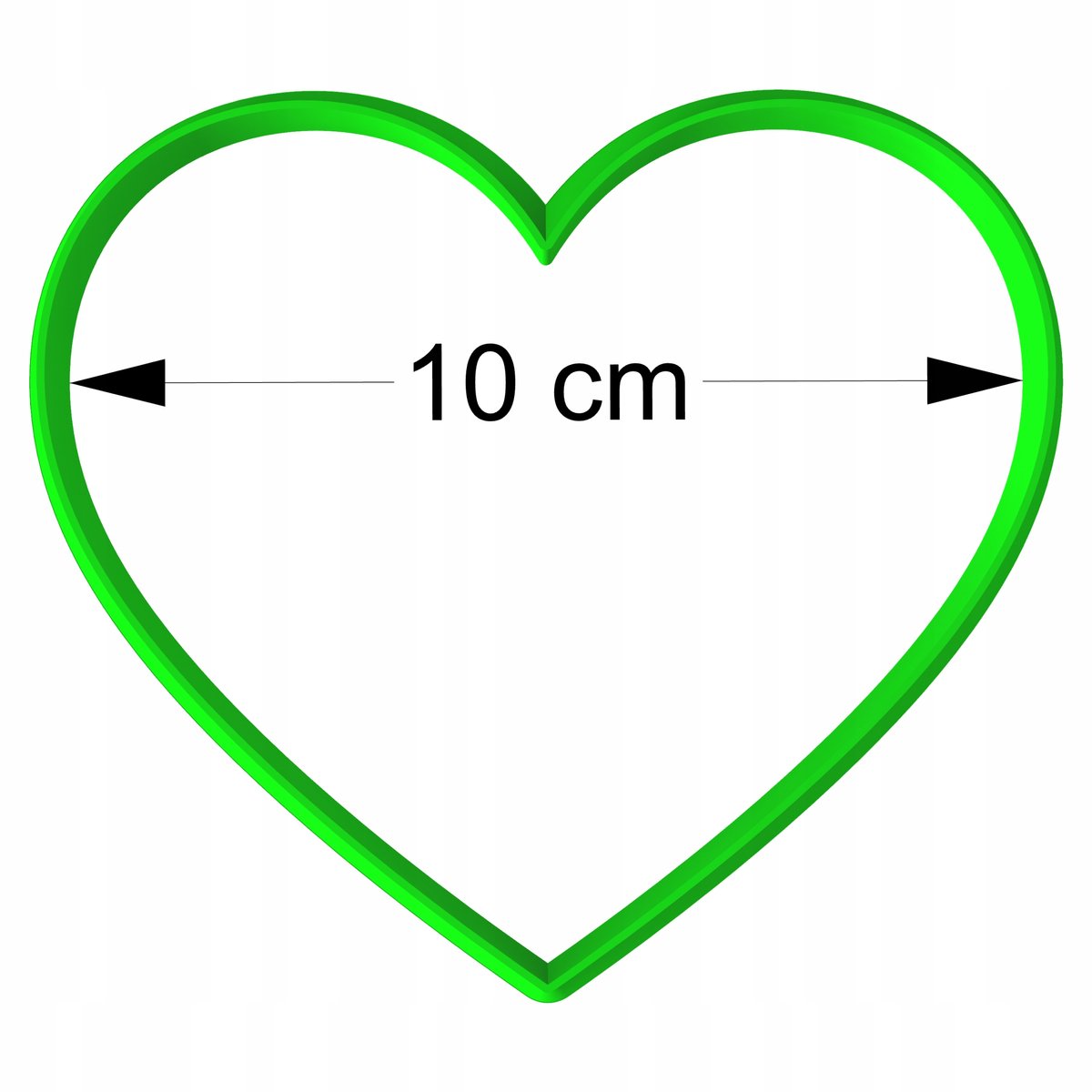 Valentijnsdag Koekjesvorm Hart 10cm - Bakken met Kinderen