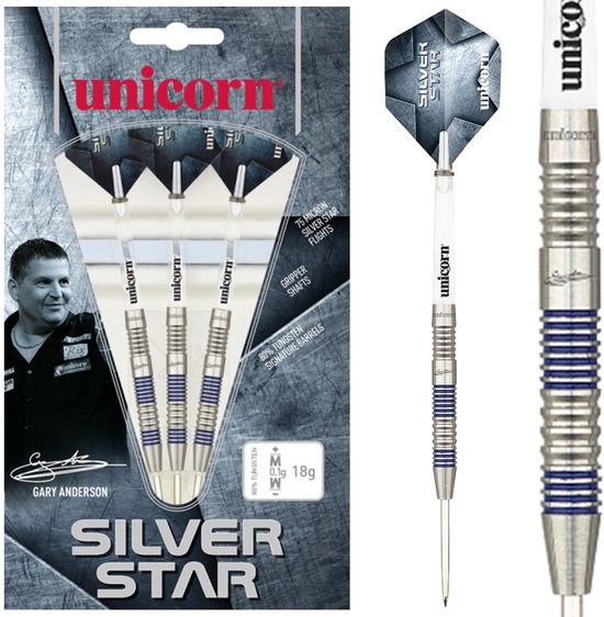Unicorn Gary Anderson Silverstar 80% P2 - Dartpijlen - 22 Gram van Unicorn — afbeelding 5