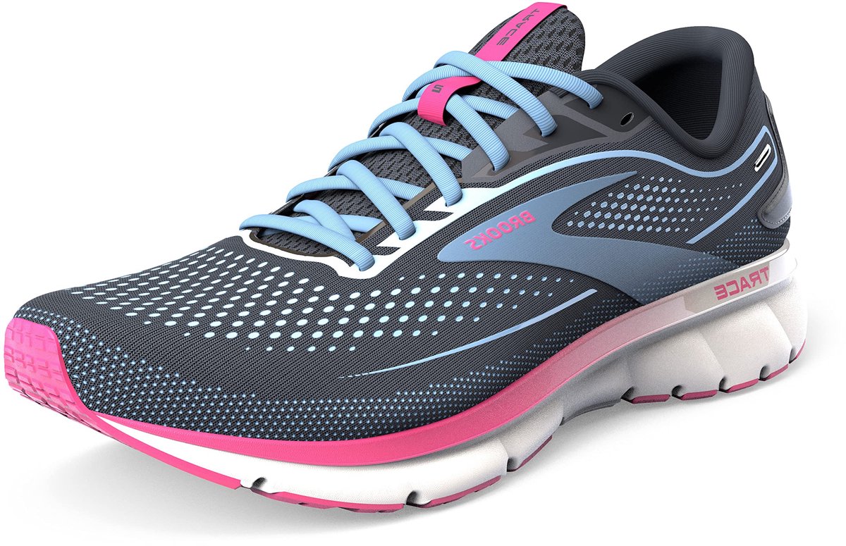 Brooks Trace 2 W - Hardloopschoen - 036 Black / Festival Fuchsia / Pink Flambe - EUR 37 / US 6
