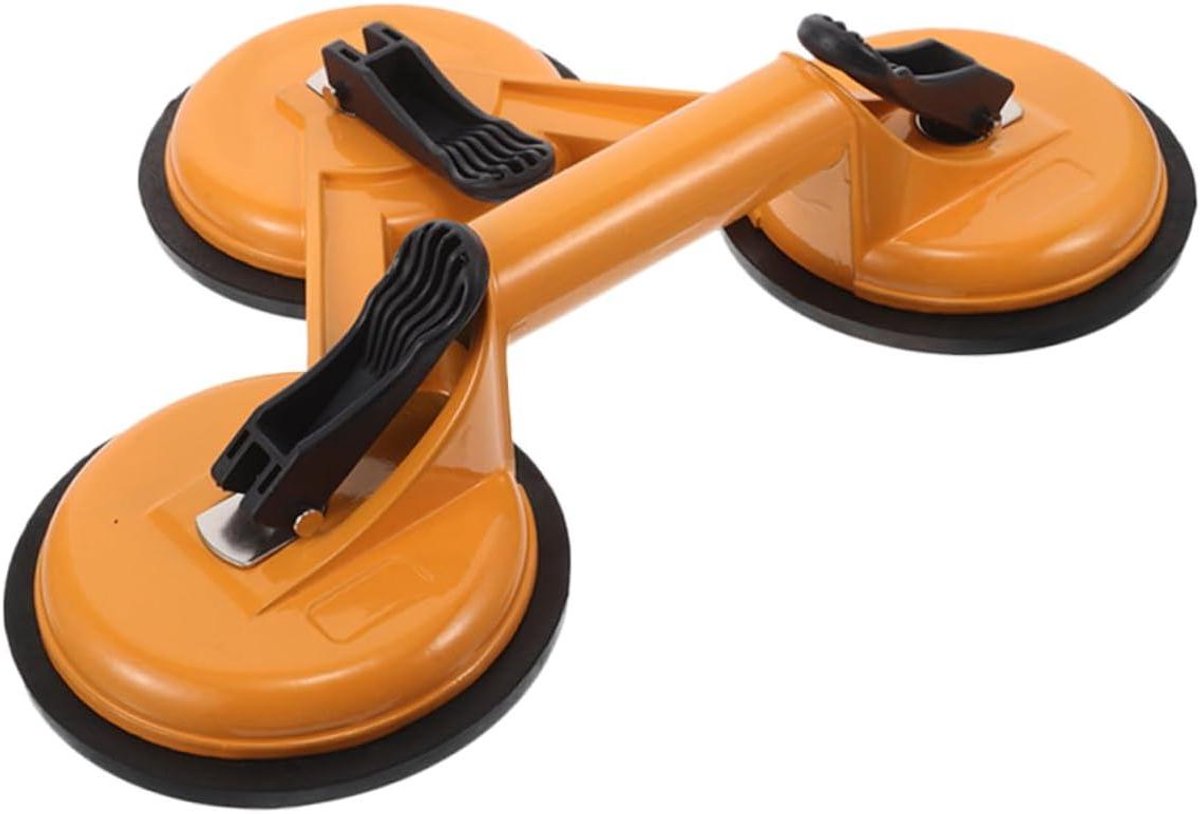 Zuignap Tilhulp - Vacuüm Lifter - Materiaal Verplaatsen - Aluminiumlegering Constructie - 32.5 cm Lengte - Geel