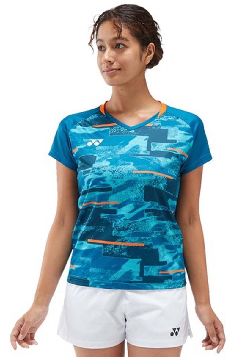 Yonex YW0034EX - Damespolo - Blauw Groen - XL