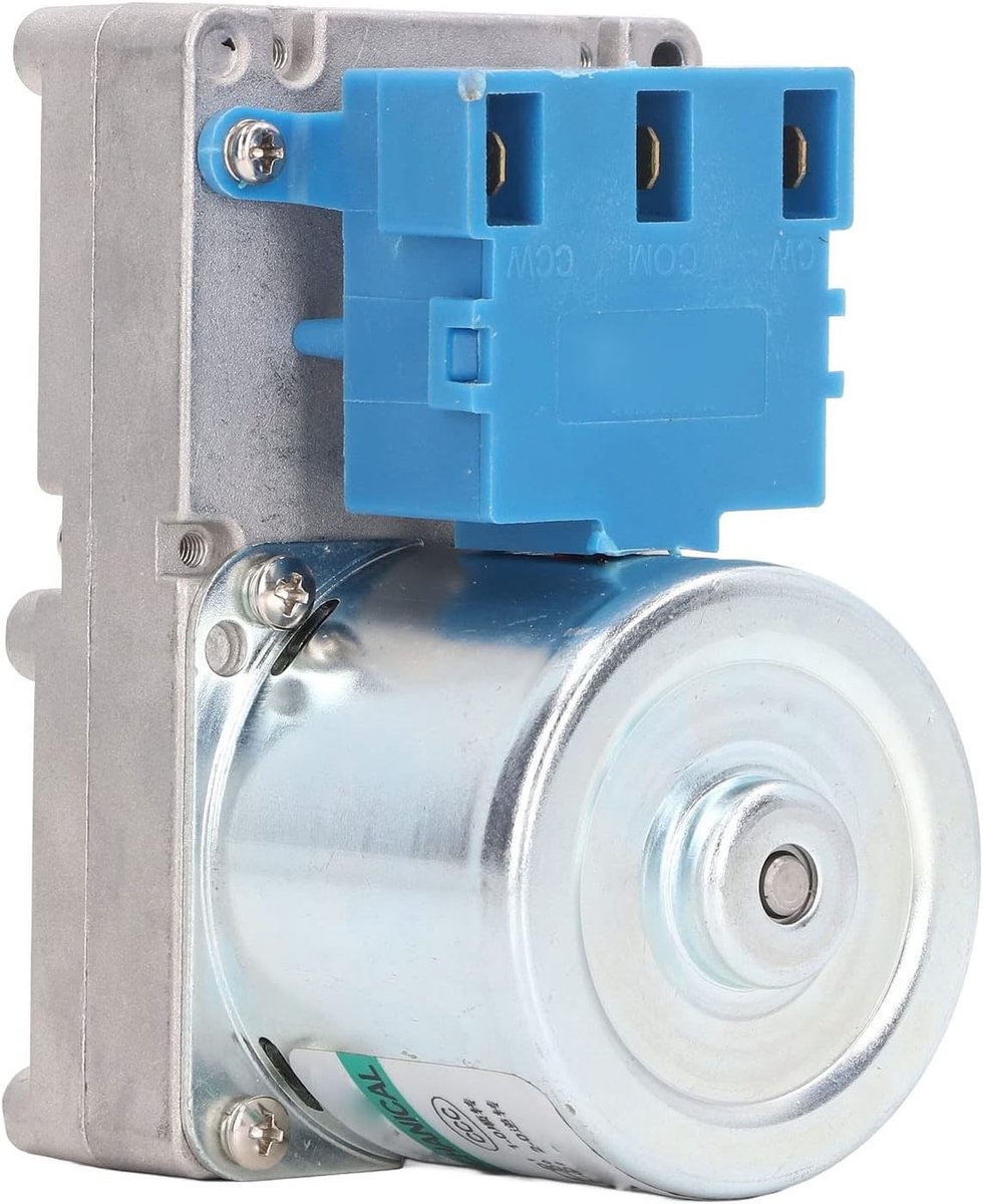 Vervangingsmotor voor Pelletkachels, 20W AC220V, Geschikt voor Diverse Modellen, Duurzaam en Efficiënt met Metalen Tandwielen