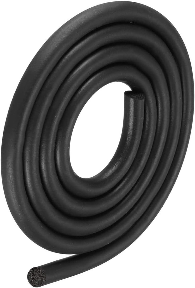 Foam Rubber Weersealingsstrips 14mm Diameter x 2.5m Lengte - EPDM Rubber, Ronde Sealing Strips voor Deuren, Vensters en Huishoudelijk Gebruik